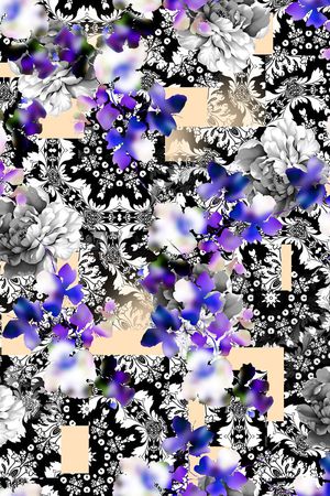 欧美大气风印花华亿平台图片