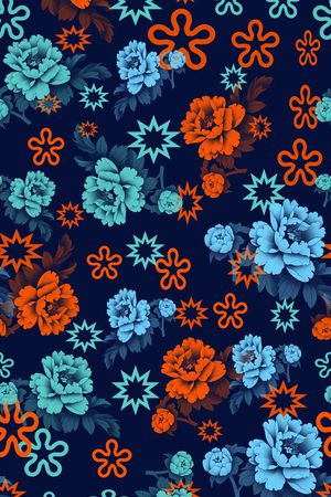 民族风图案印花华亿平台图片