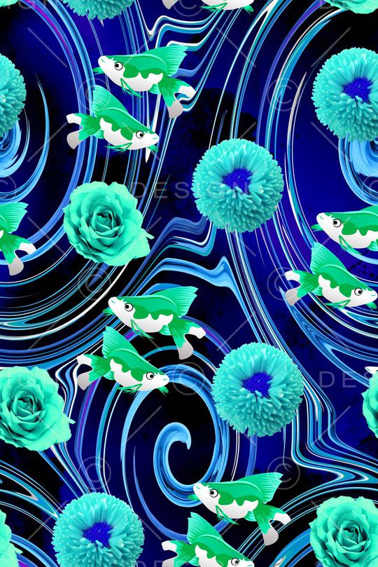 花卉印花华亿平台图片