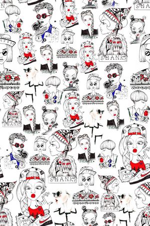 卡通插画印花华亿平台图片