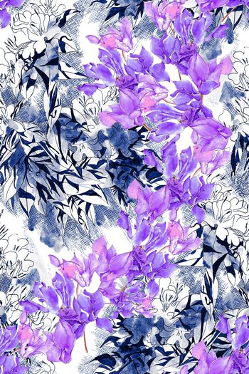 579188-中国水彩花卉线描华亿平台