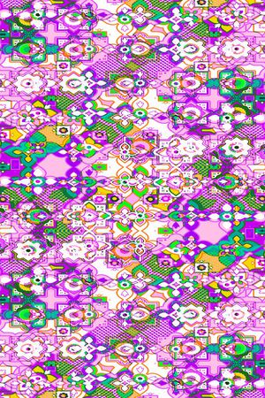 几何格子印花华亿平台图片