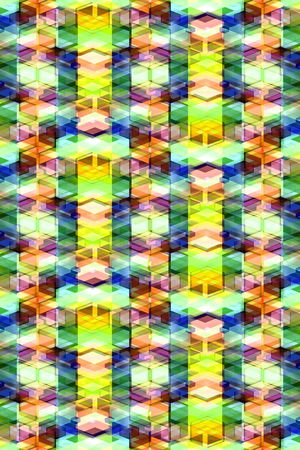 几何格子印花华亿平台图片