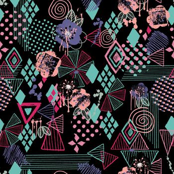 几何艺术印花华亿平台图片