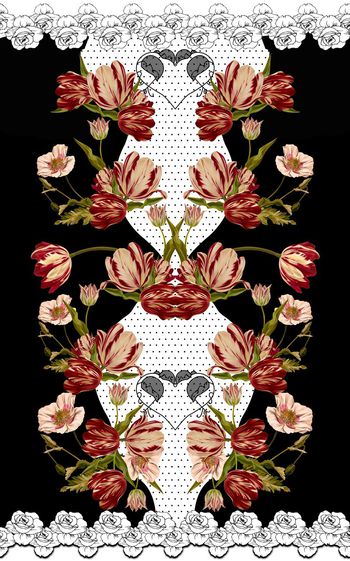 几何艺术印花华亿平台图片