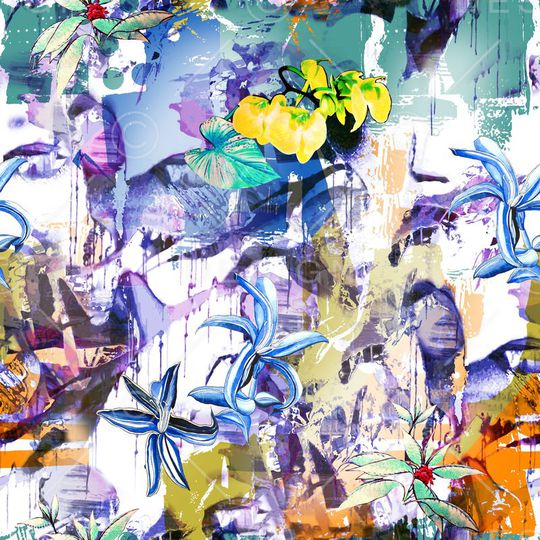 植物花卉印花华亿平台图片