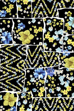 几何艺术印花华亿平台图片