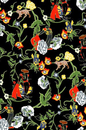 植物花卉印花华亿平台图片