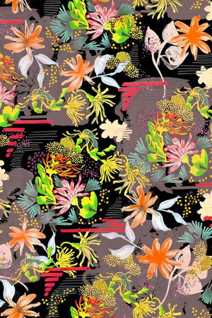 植物花卉印花华亿平台图片