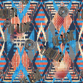 几何艺术印花华亿平台图片