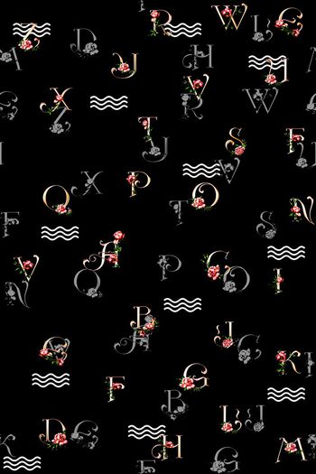 579424-时尚潮流衬衫小花字母