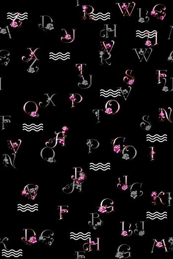 579425-时尚潮流衬衫小花字母