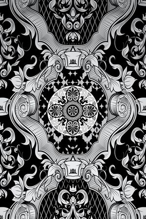 卷草纹印花华亿平台图片