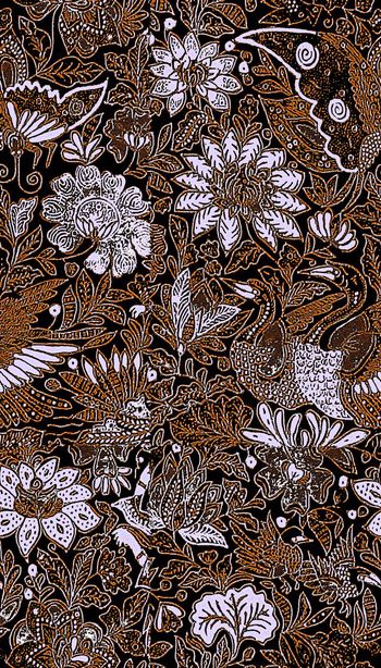 579500-复古艺术版画破损花卉女装外套休闲裤