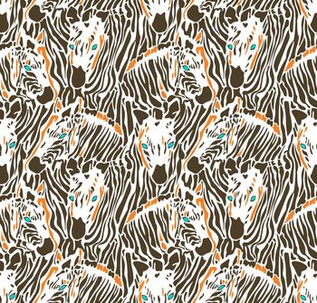 579525-手绘斑马条纹抽像