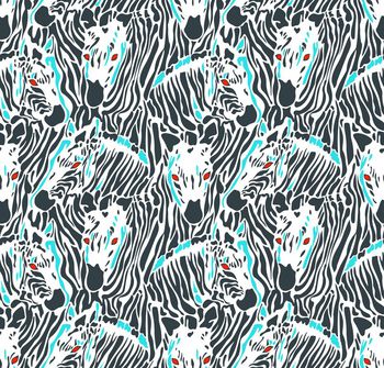 579526-手绘斑马条纹抽像