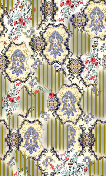 579527-民族风手绘印度花纹