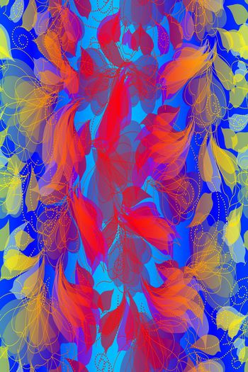 579578-绚丽五彩渐变丝巾