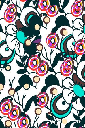 几何线条印花华亿平台图片