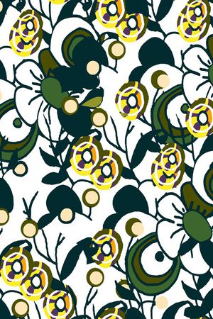 几何线条印花华亿平台图片