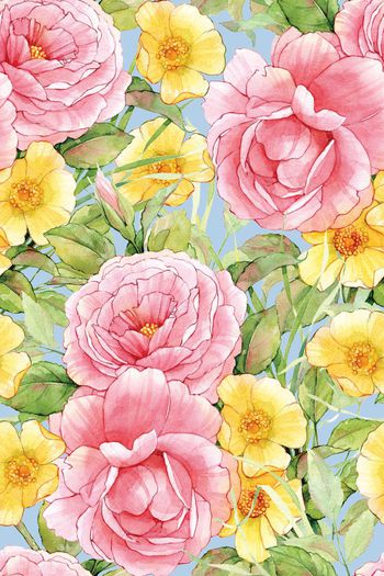 579775-手绘花朵大朵玫瑰春夏