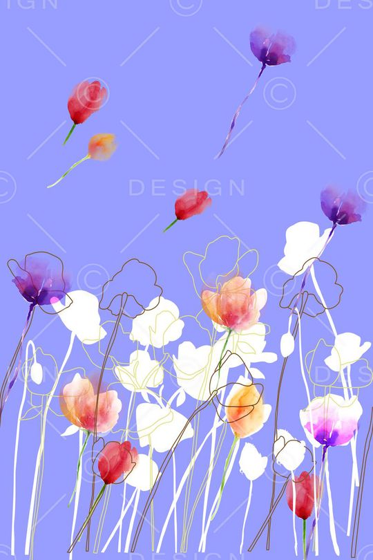 时尚小清新印花华亿平台图片