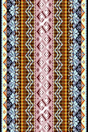 几何格子印花华亿平台图片