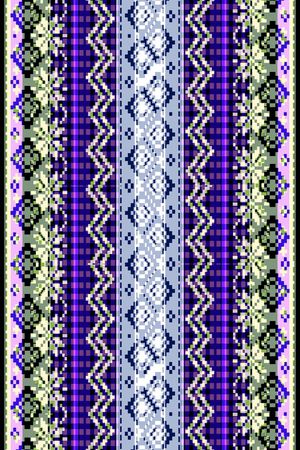 几何格子印花华亿平台图片