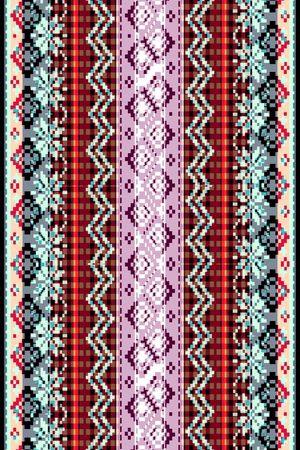 几何格子印花华亿平台图片