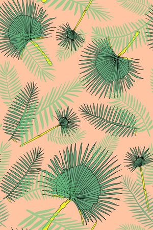 棕榈叶印花华亿平台图片