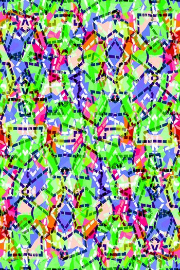 579856-清新几何虚线条纹色块夏装男装女装衬