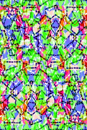 几何格子印花华亿平台图片