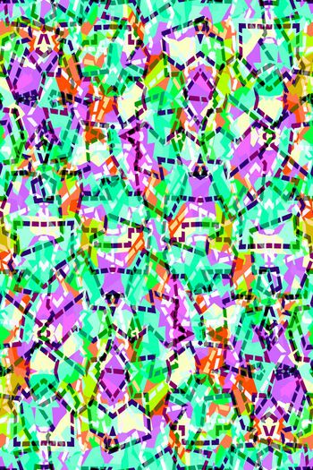 579857-清新几何虚线条纹色块夏装男装女装衬