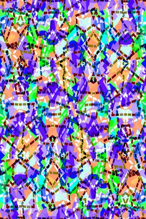 几何格子印花华亿平台图片