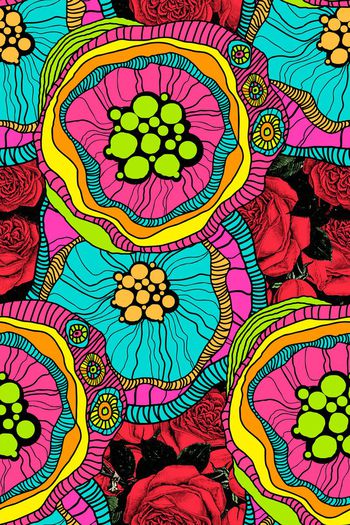 579946-抽象花卉花朵玫瑰家纺