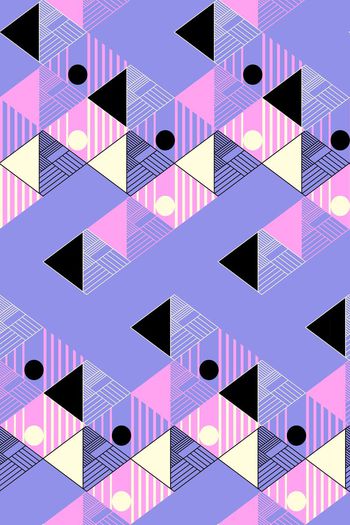 579953-三角条纹圆圈几何组合