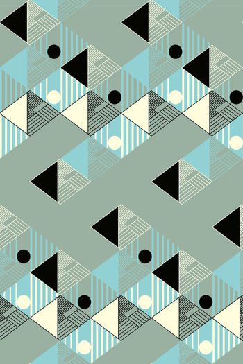 579954-三角条纹圆圈几何组合