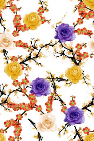 桃花印花华亿平台图片