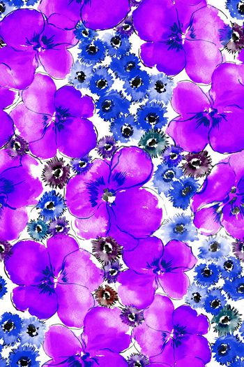 580023-水彩大花小花