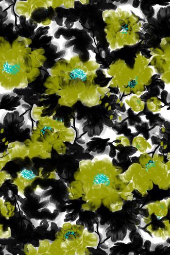 580025-水墨中国风牡丹花