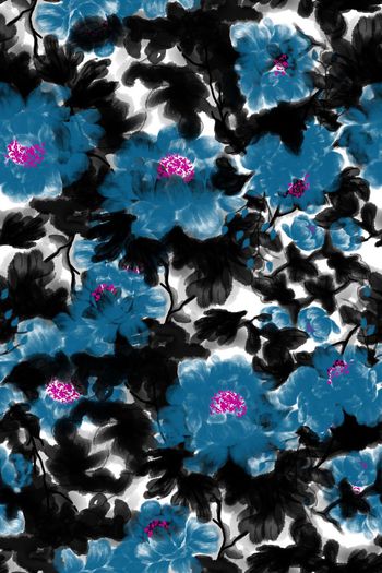 580026-水墨中国风牡丹花