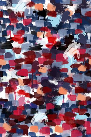 笔触印花华亿平台图片