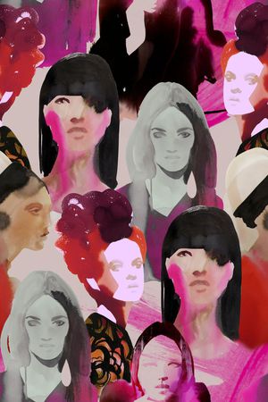 抽象印花华亿平台图片