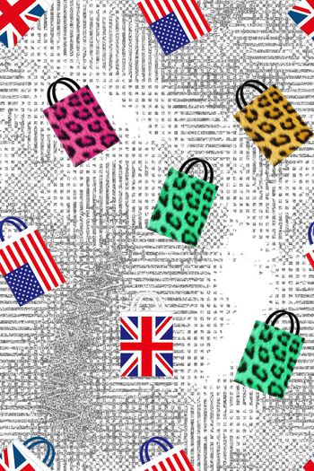 580267-国旗购物袋组合