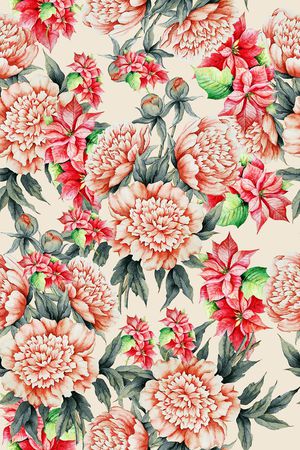 手绘大气原创印花华亿平台图片