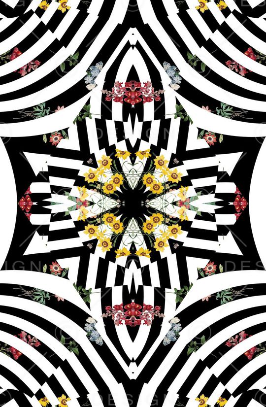 条纹印花华亿平台图片