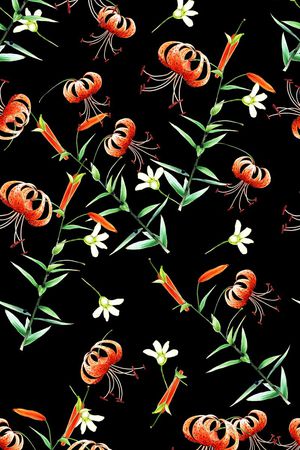 水彩手绘印花华亿平台图片