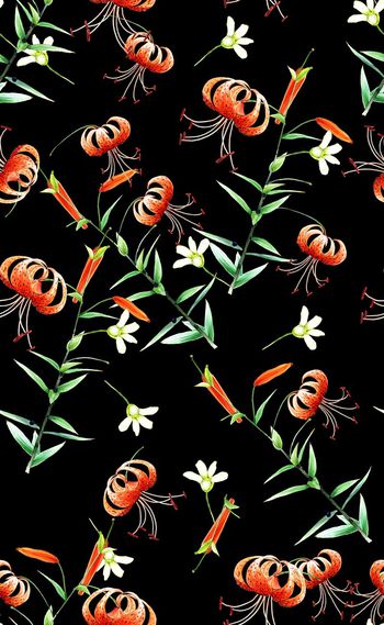 580365-欧美流行时尚水彩花