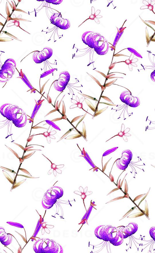 水彩手绘印花华亿平台图片