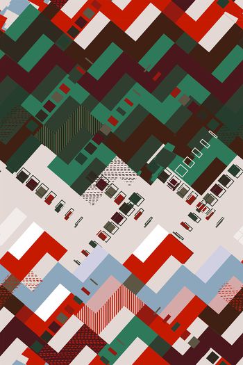 580371-时尚几何格子纹